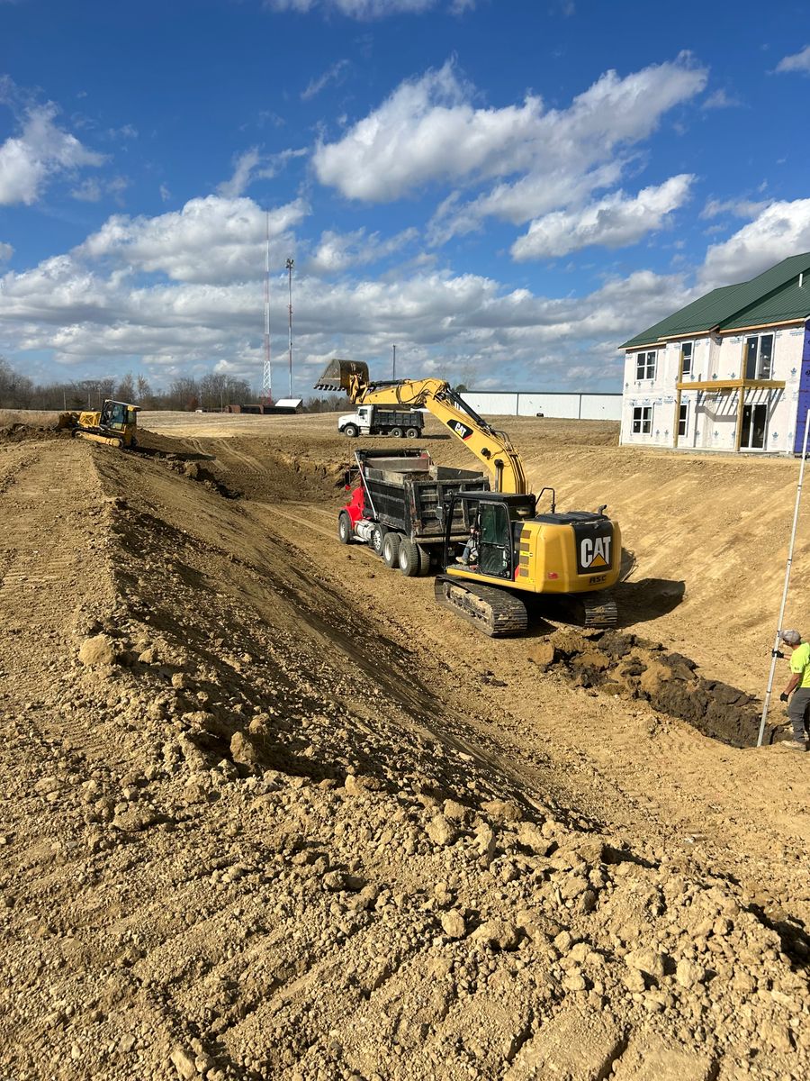 Grading for ASC Excavating LLC in Lucas, OH