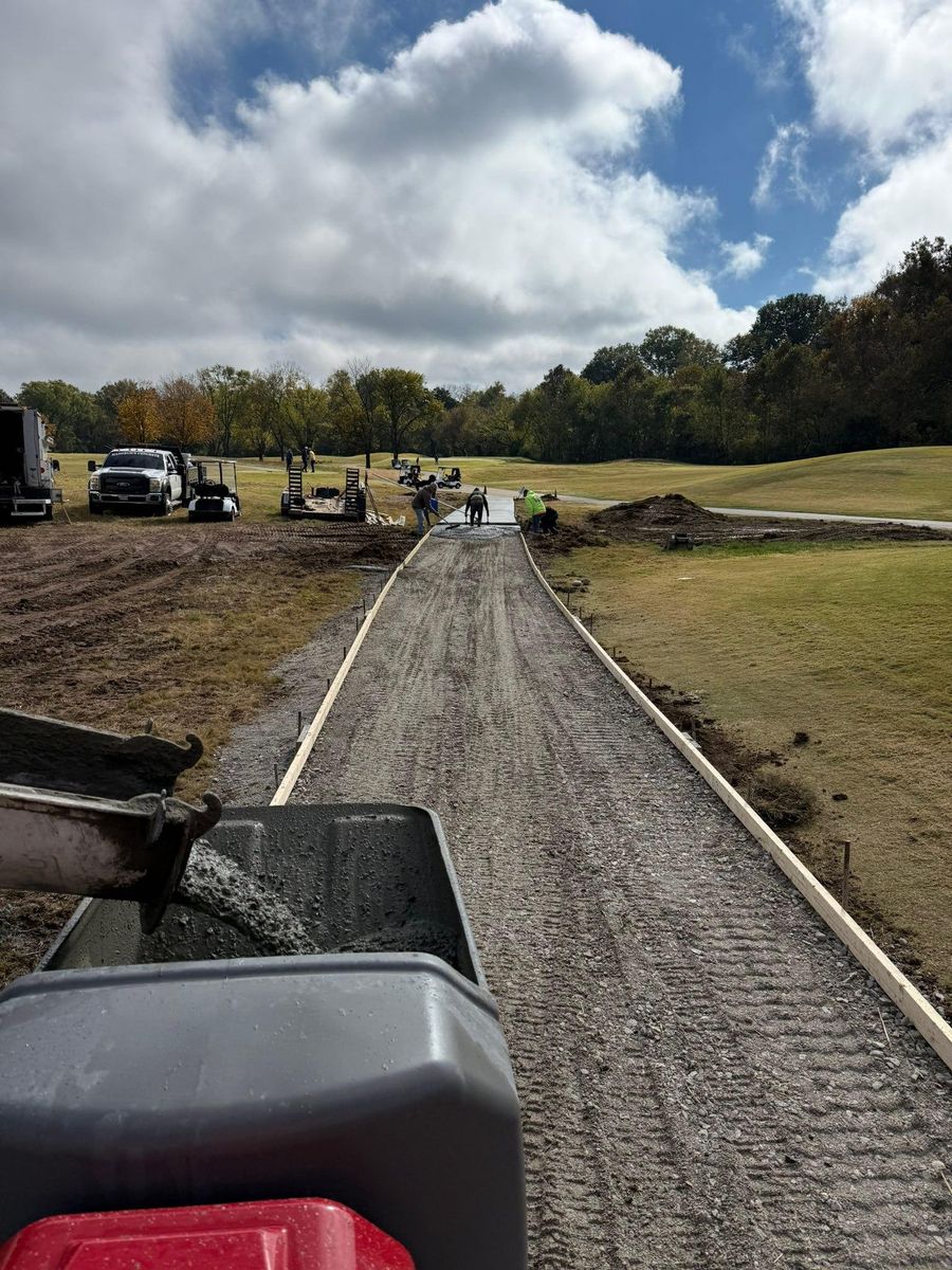 Concrete for Mangrum’s Concrete in Franklin, TN