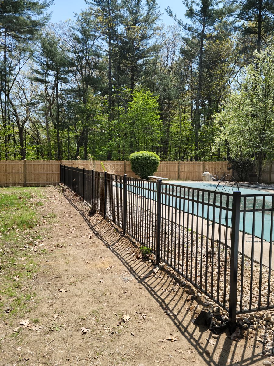 Aluminum Fencing Installation for Azorean Fence in Peabody, MA
