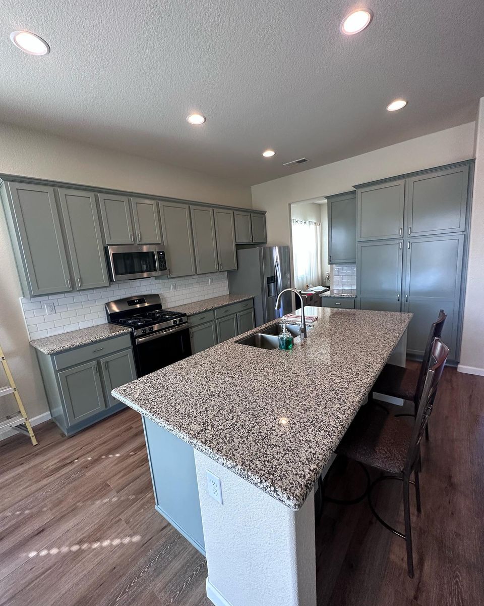 Kitchen and Cabinet Refinishing for Sergio’s Custom Painting in Carson City, NV