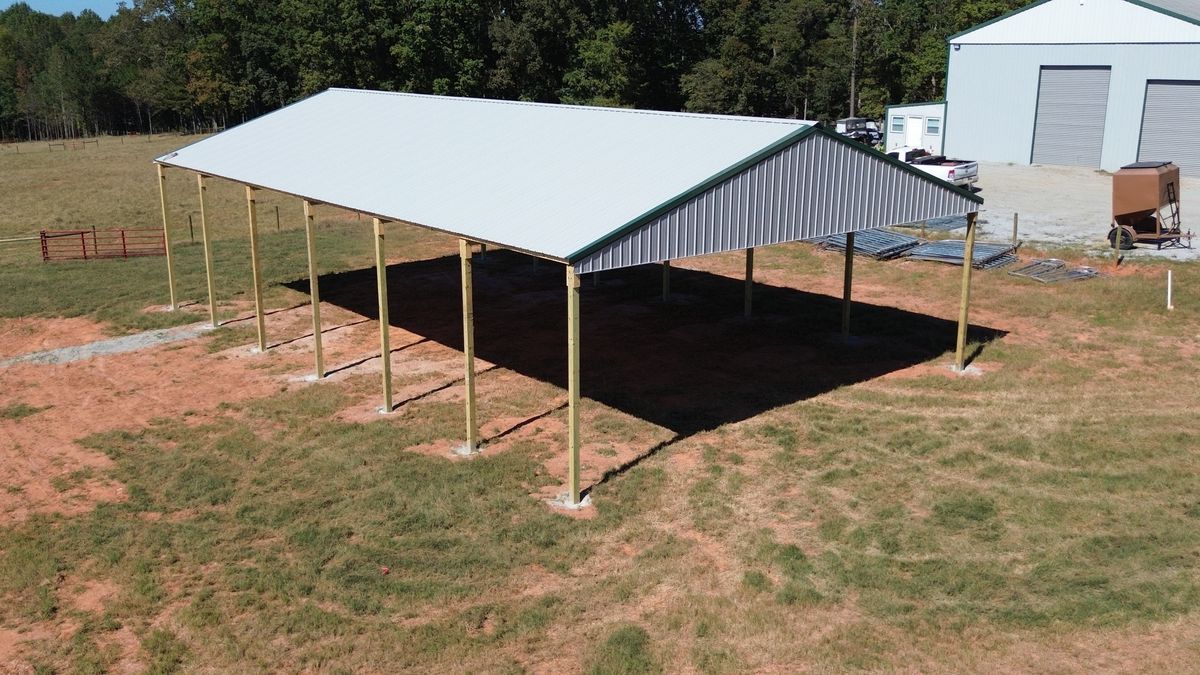 Pole Barn Construction for A Carpenter's Son in Williamson, GA