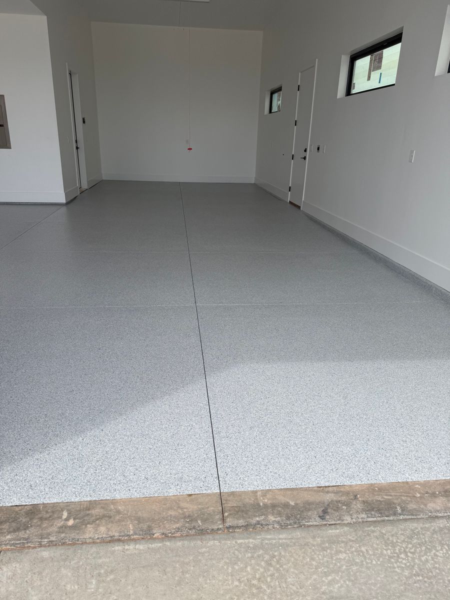 Garage Floor Epoxy and Flakes for CFC Construction LLC in Hurricane, UT