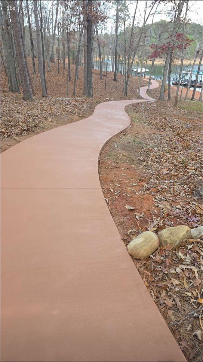 Concrete for D&D Unlimited Landscaping in Hartwell, GA