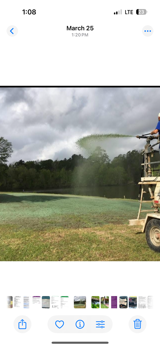 Hydro Seeding for Backyard Paradise Pools! in Splendora, TX