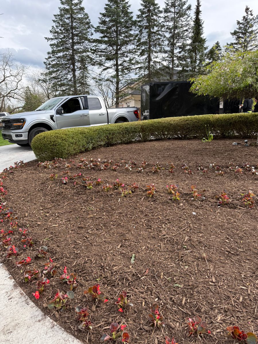 Softscaping Design & Installation for Mulch & Dig in West Bloomfield Township, MI