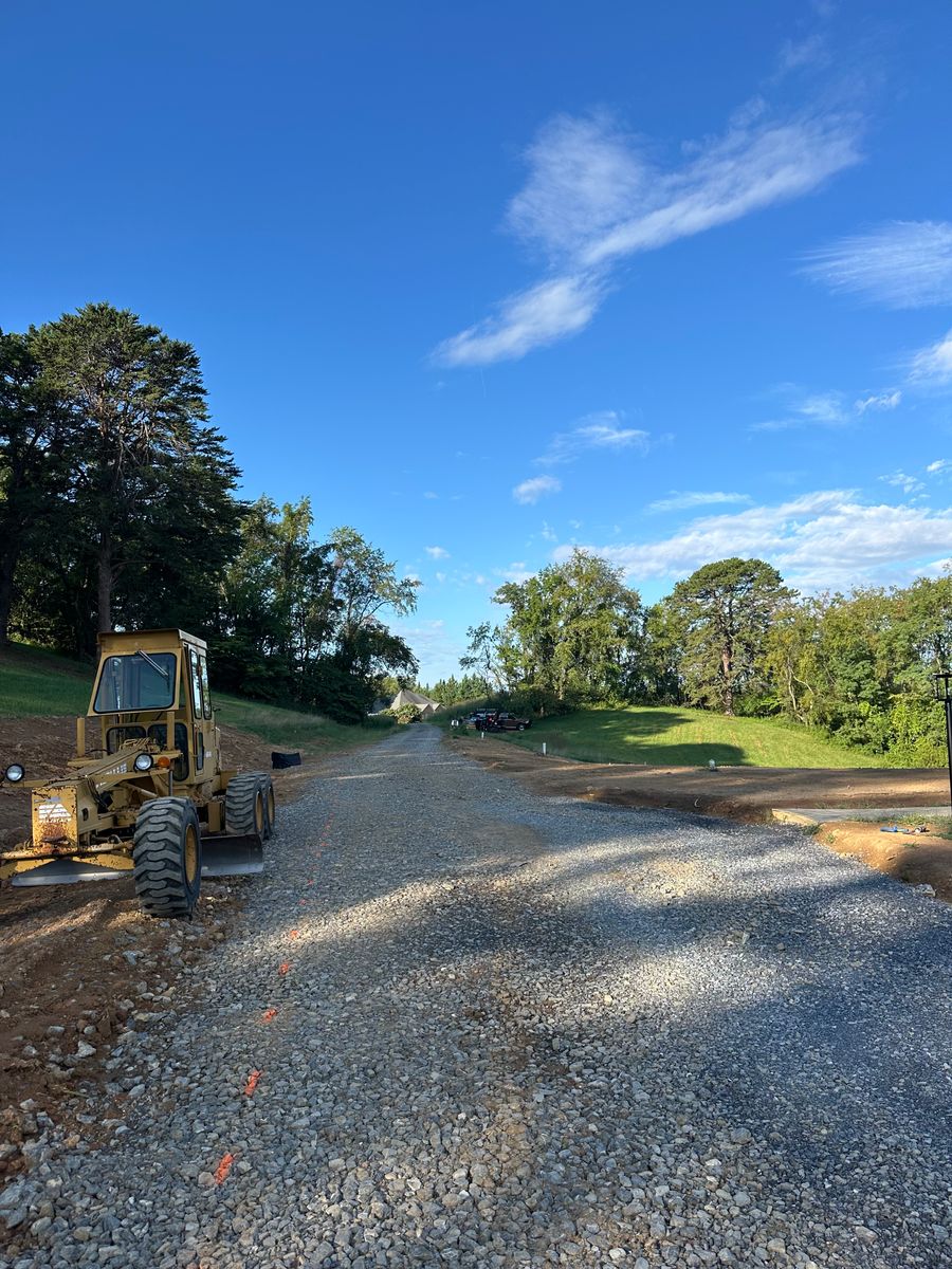 Grading for James R Carter Paving in Roanoke, VA