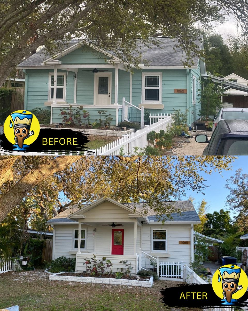 Stucco Repairs for Refresh Painting in Wesley Chapel, FL