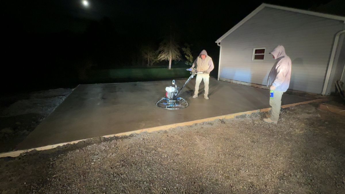 Concrete Slab Construction for Tri County Enterprises in Benton, PA