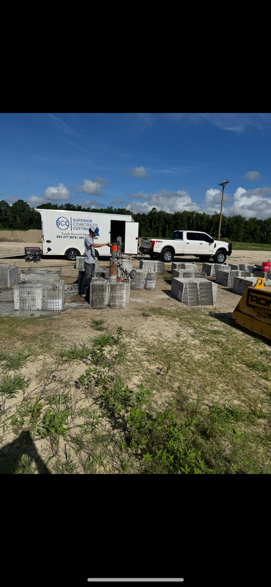 Core Drilling for Superior Concrete Cutting LLC in Charleston, SC
