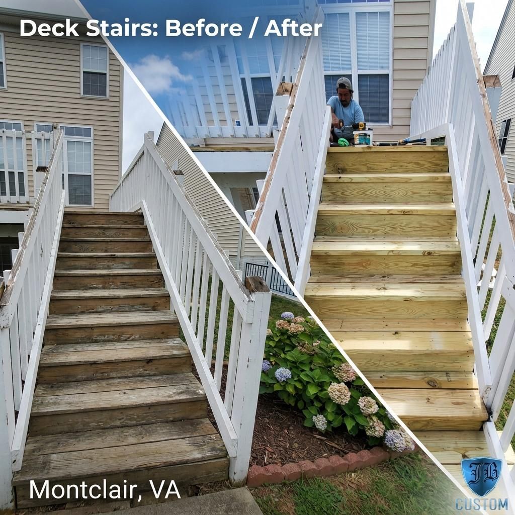 Deck and Patio Construction for JB Custom Remodeling in Montclair, VA