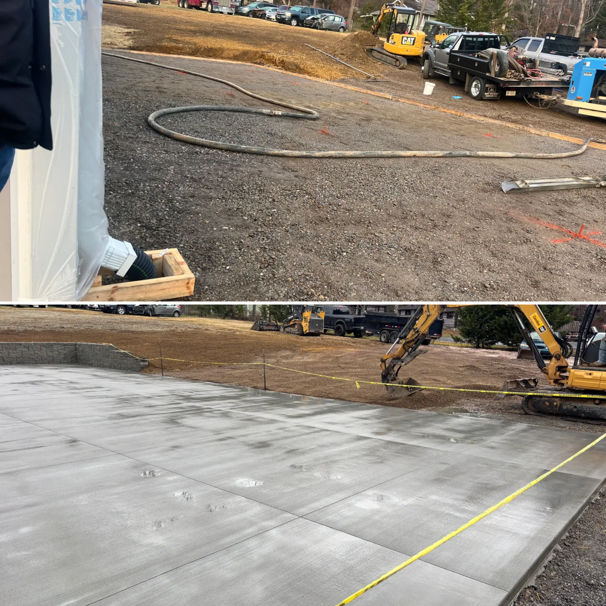 Grading & Excavating for Bass Concrete LLC in Weaverville, NC