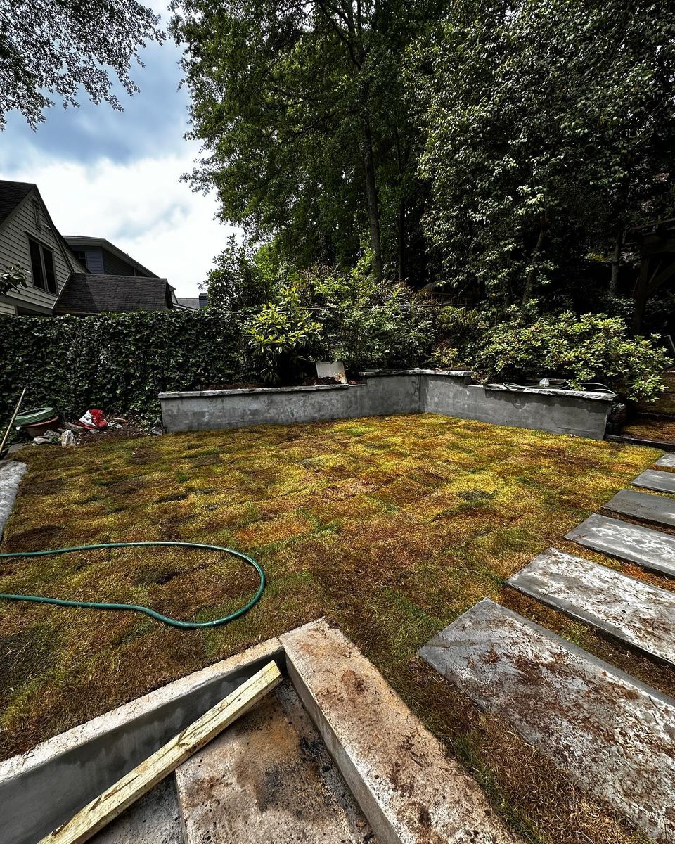 Sod Install for Hedgecraft Landscaping LLC in Senoia, GA