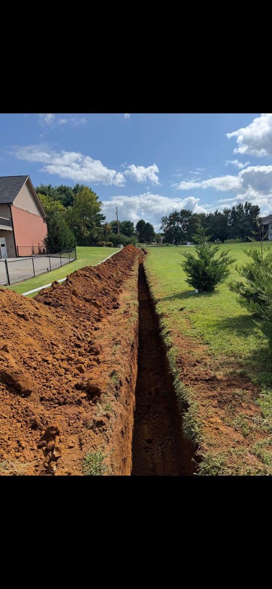 Trenching for Phillips Construction and Excavating in Seymour, TN