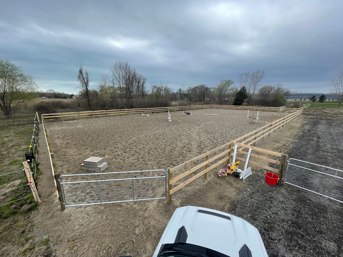 Fence Installation for TMF Services in Lapeer County, MI