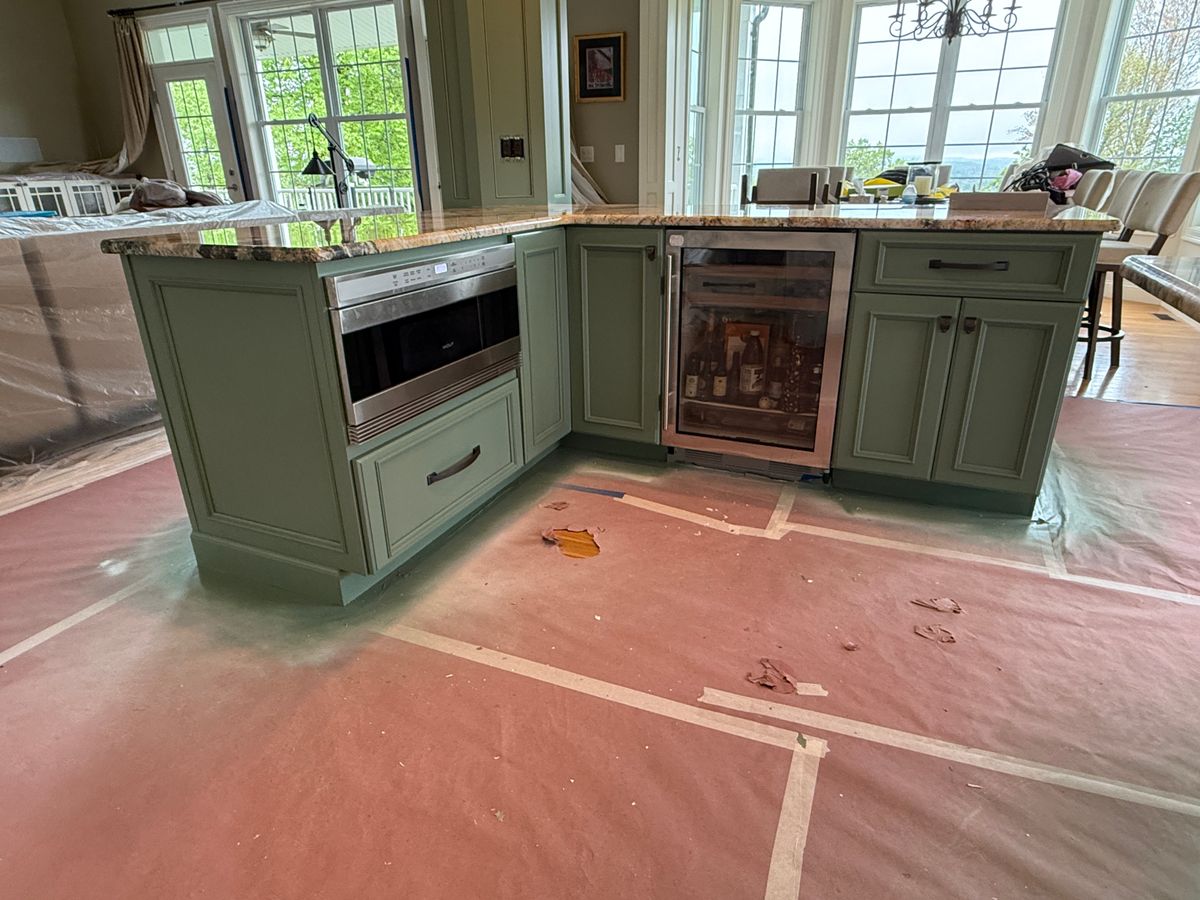 Cabinet Painting for Caruso Painting in West Springfield, MA