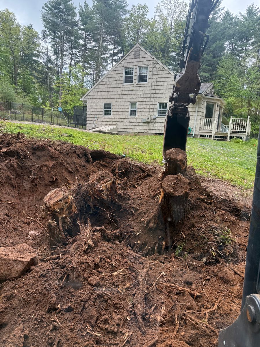 Excavation & Grading for Lennon Land Management in Suffield, CT
