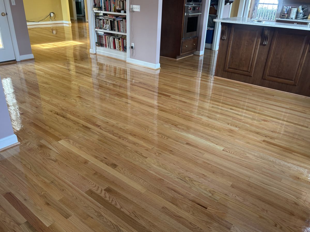 Refinishing hardwood flooring for Jason Tench Flooring LLC in Richmond, VA