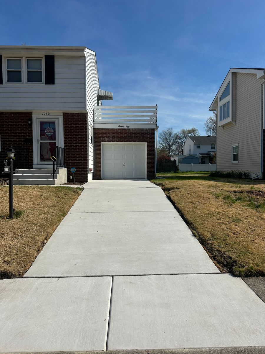 Sidewalk Installation for GV Concrete LLC in Cherry Hill Township, NJ