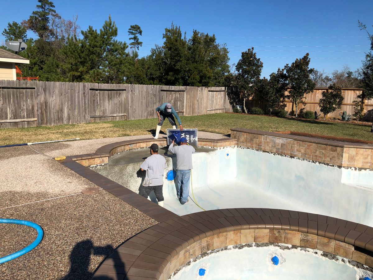 Pool Remodels for Texas Curb N Borders in Houston, TX