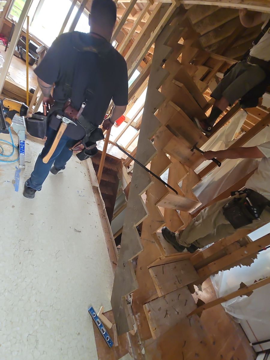 Carpentry for AA Family Construction in Lebanon, NH