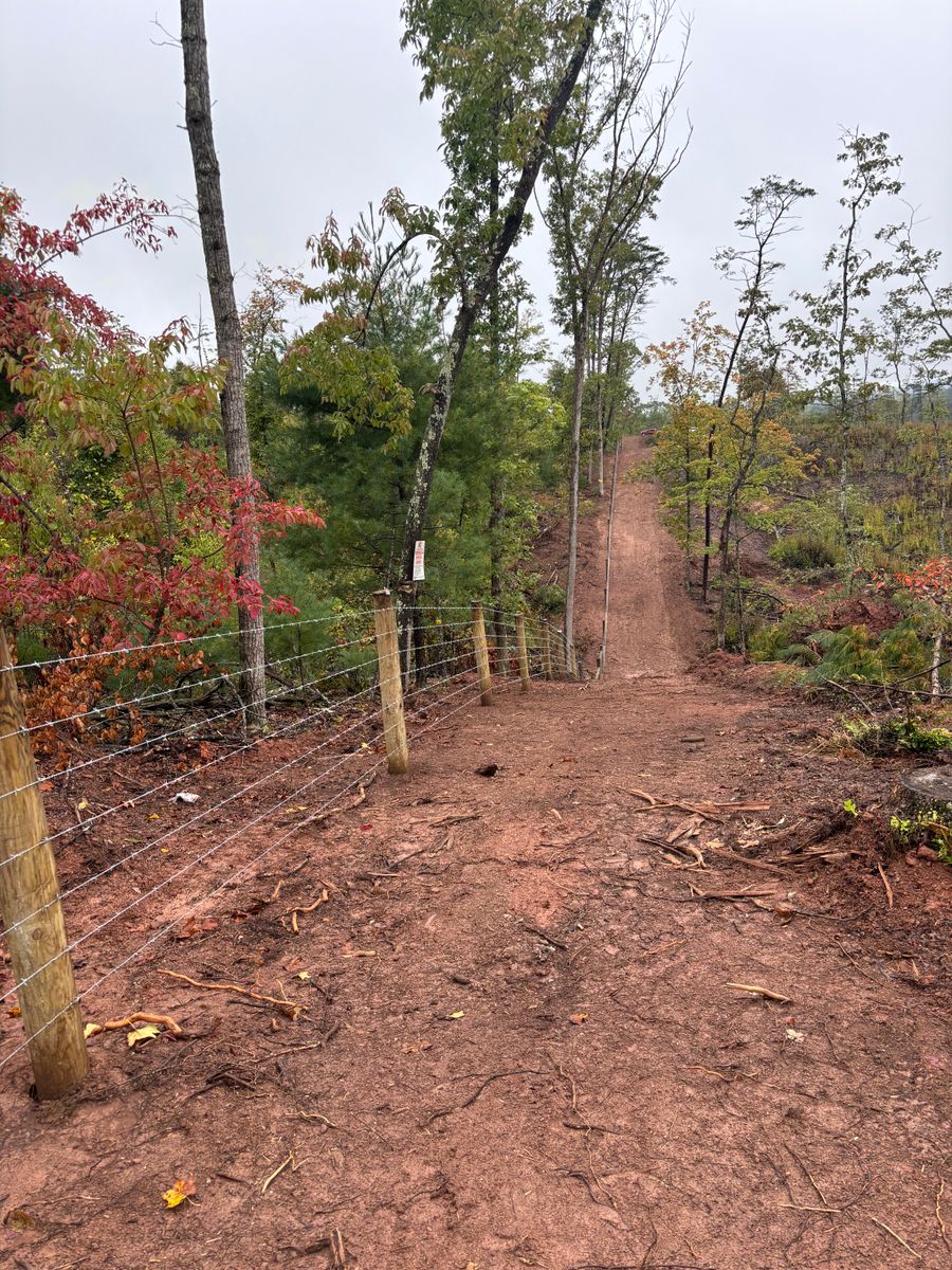 Grading & Excavating for LB Fencing & Services in Archdale, NC
