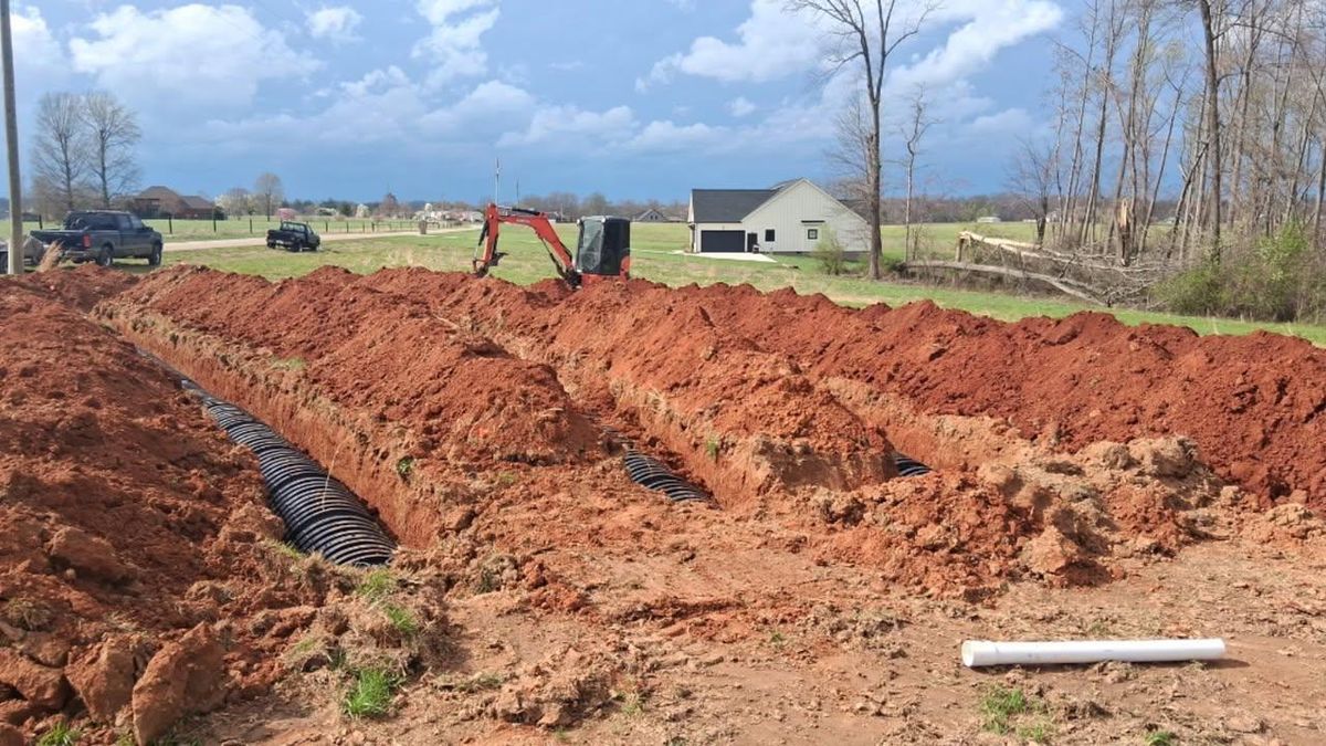 Trenching and Utilities Installation for Willetts Excavation & Septic in McMinnville, TN