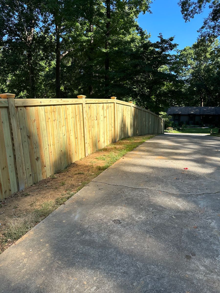 Fence Installation for Kyle's Lawn Care in Kernersville, NC