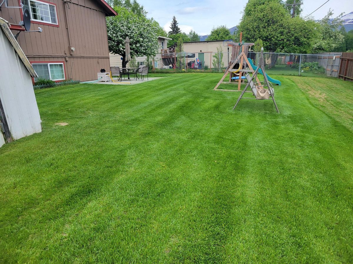 Mowing for Total Lawn Care Service in Anchorage, AK