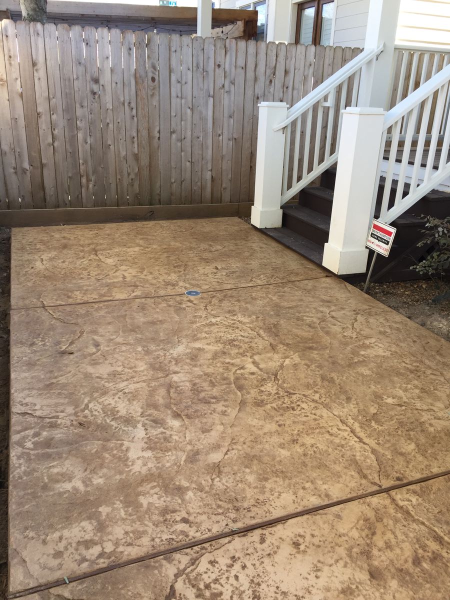 Stamped Concrete Installations for Texas Curb N Borders in Houston, TX