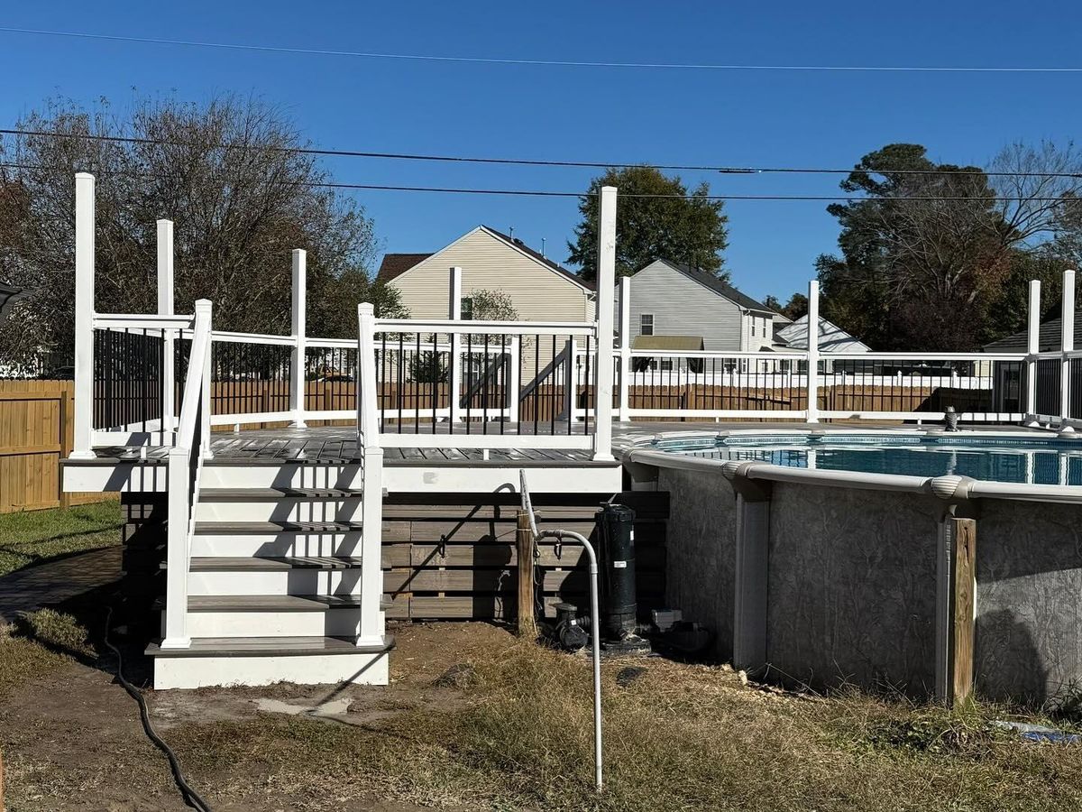 Vinyl Fencing for Tidewater Trim & Deck in Moyock, NC