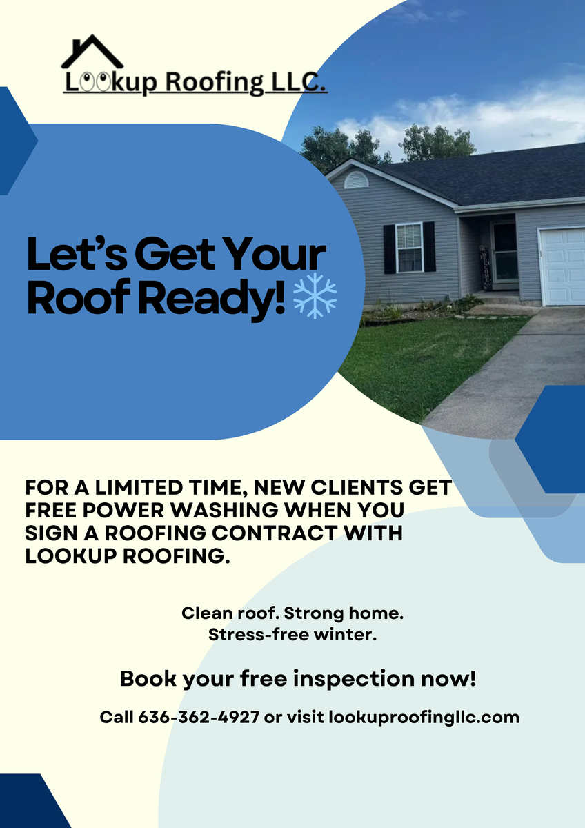 Roofing Replacement for Lookup Roofing LLC in Saint Charles, MO