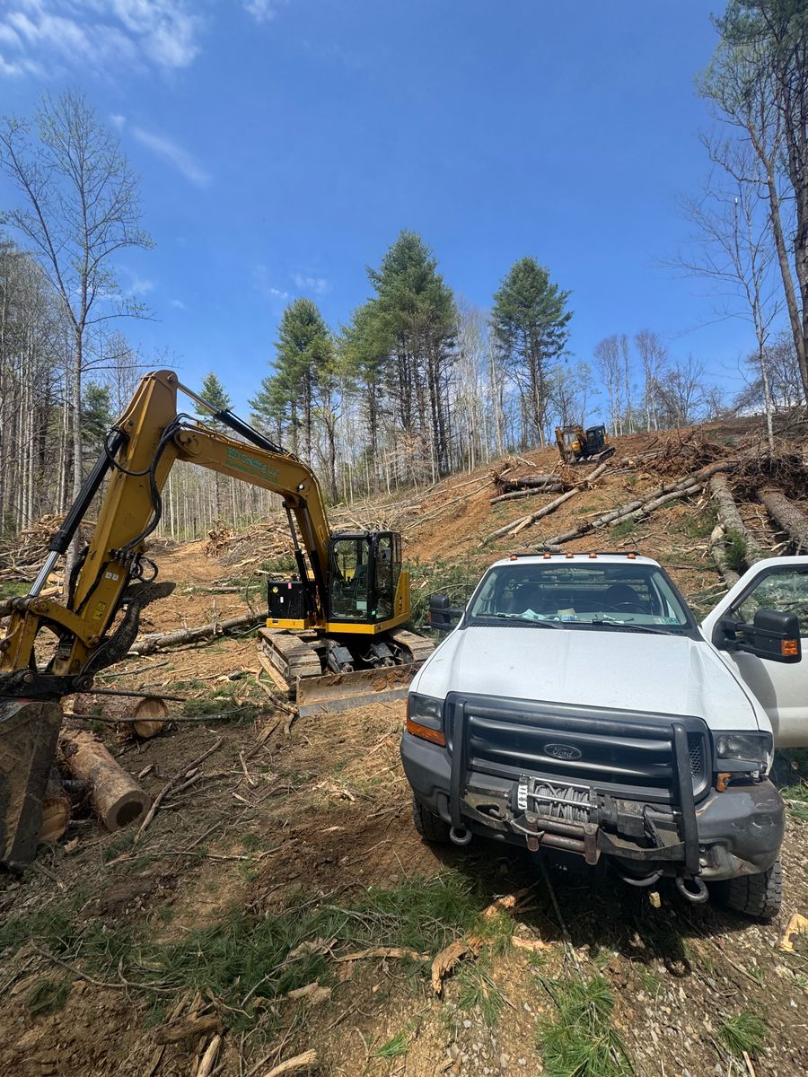 Land Clearing for HD Grading in Swannanoa, NC