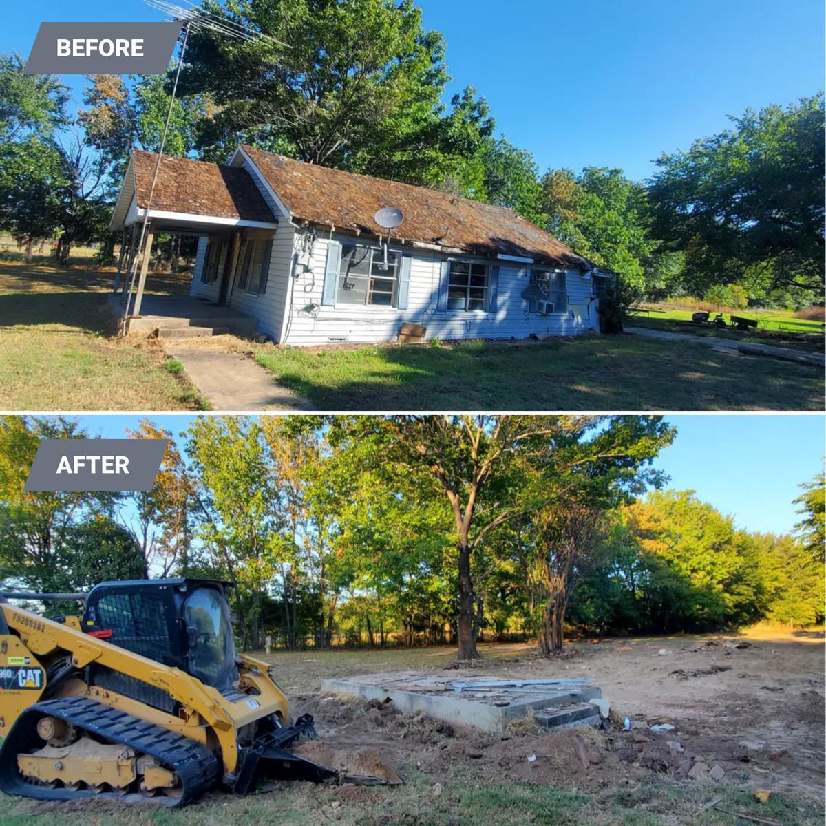 Demolition & Site prep for Honey Do Dirt Works in Bonham, TX