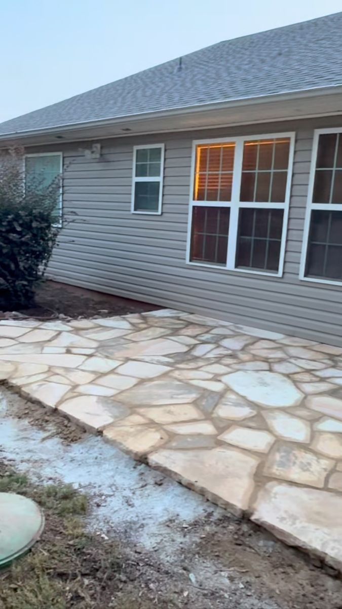 Natural Stone Hardscape for JDP Construction Group LLC in McDonough, GA