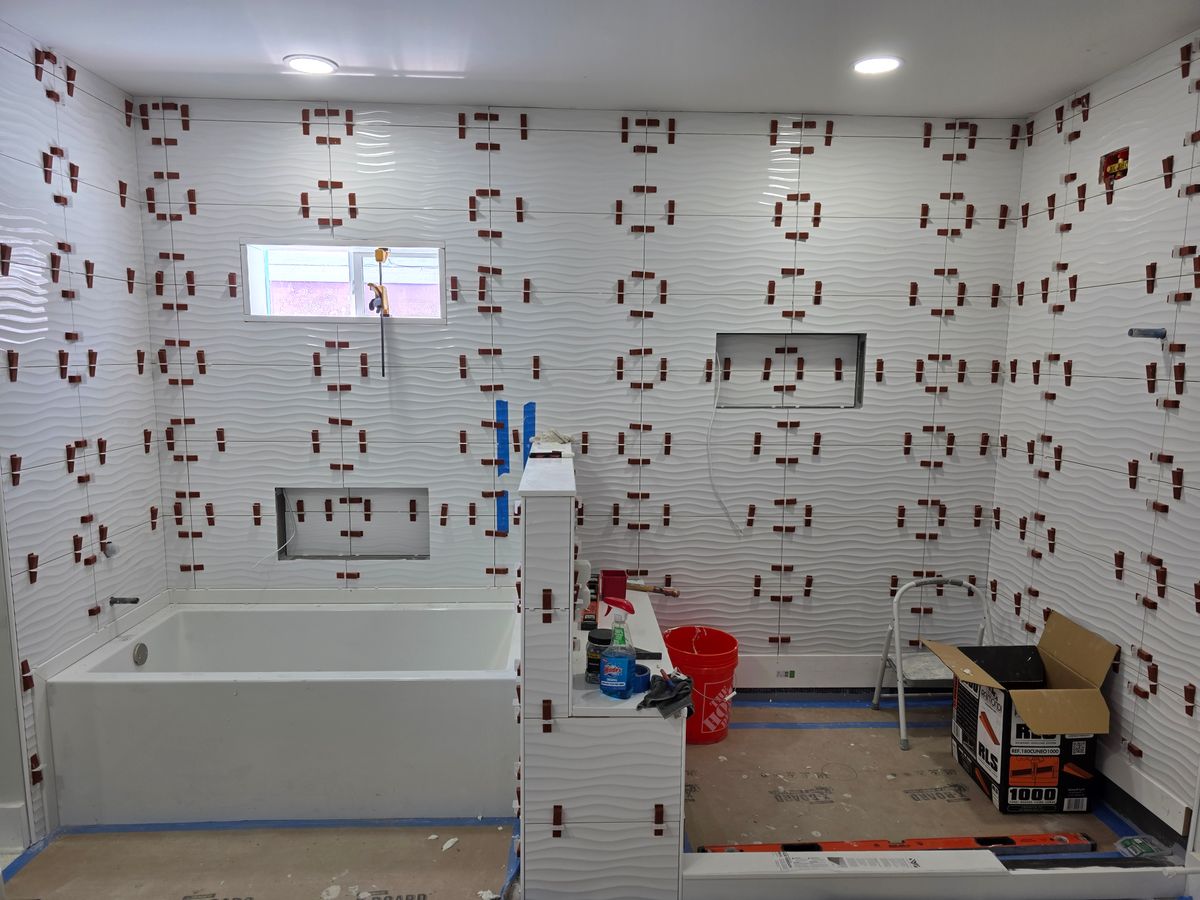 Tile Installation for GVL Renovations in Greenville, SC