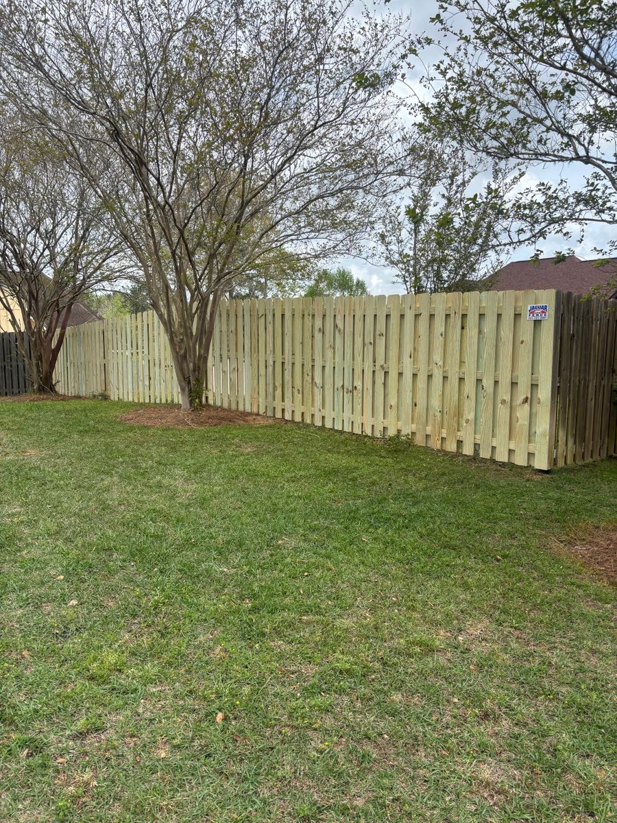Fence Installation for Jaguar Fence in Mobile, AL
