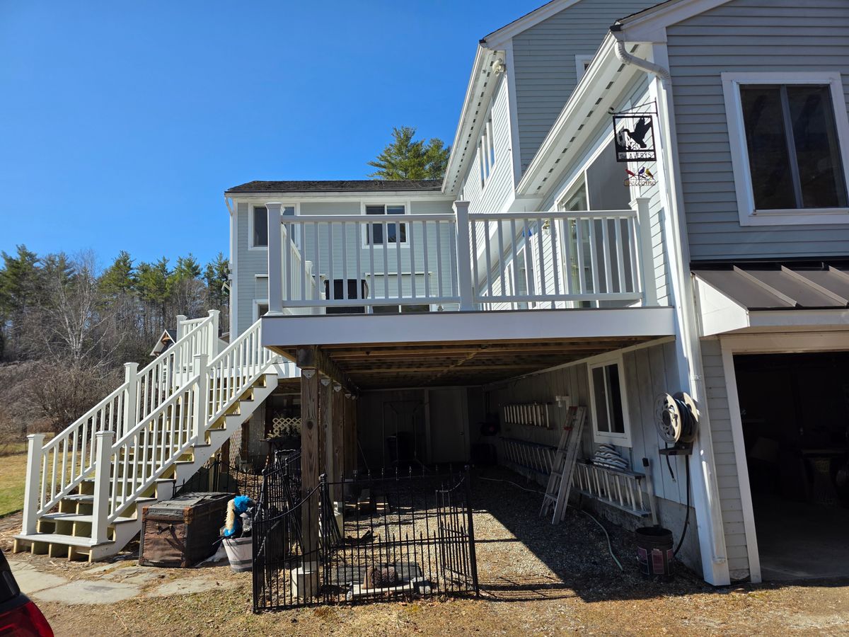 Deck and Patio Installation for Murphy's Tech & Trade in Sullivan County, NH