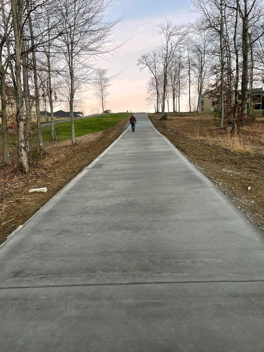 Sidewalk Installation for Tommy Moore Construction in Anderson County, TN