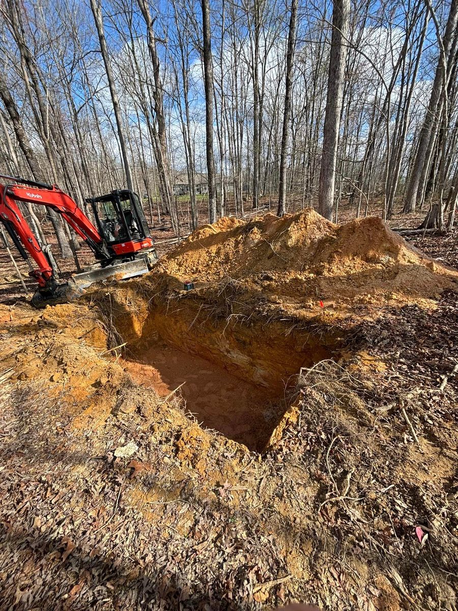 Footers for TD Dirtworks in Tracy City, TN