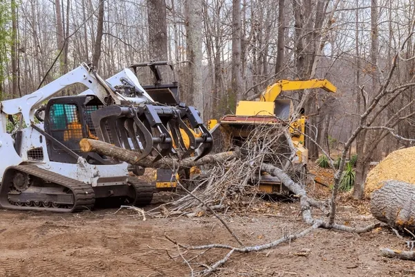 Brush Clearing to a Site for Prestige Landscaping & Lawn Services LLC in Anderson, IN