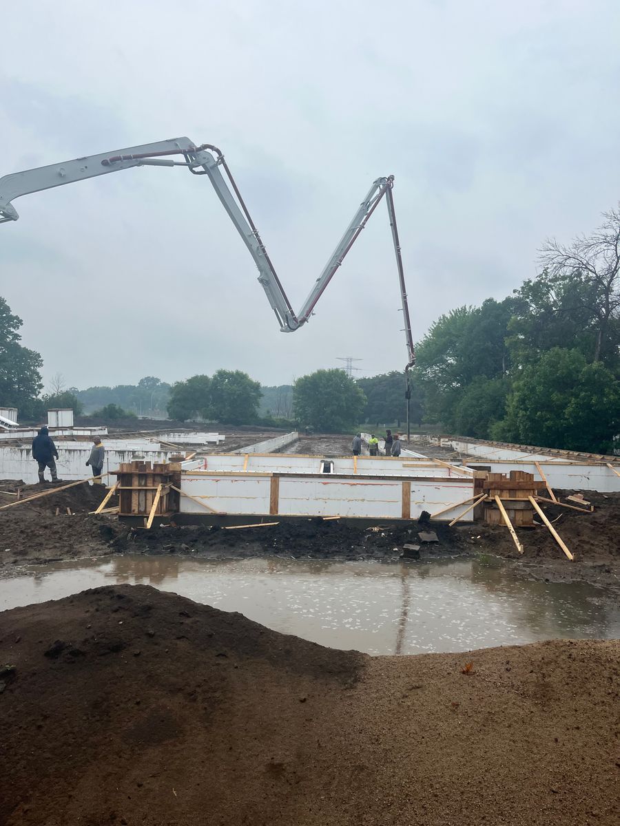 Concrete Slab Construction for CAIR CONCRETE & MASONRY LLC in Baldwin, WI