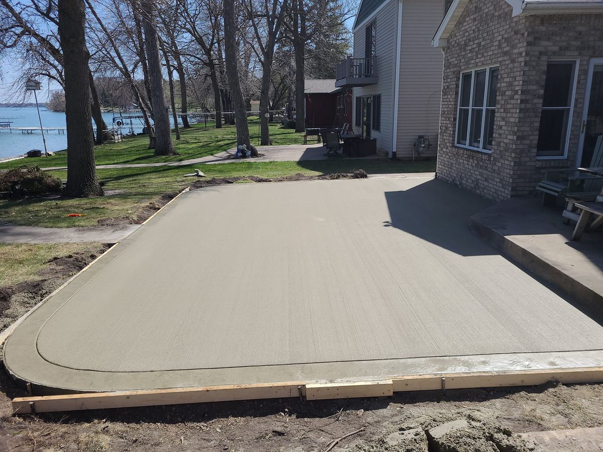 Concrete Slab Construction for Cousins Construction in Murdock, MN