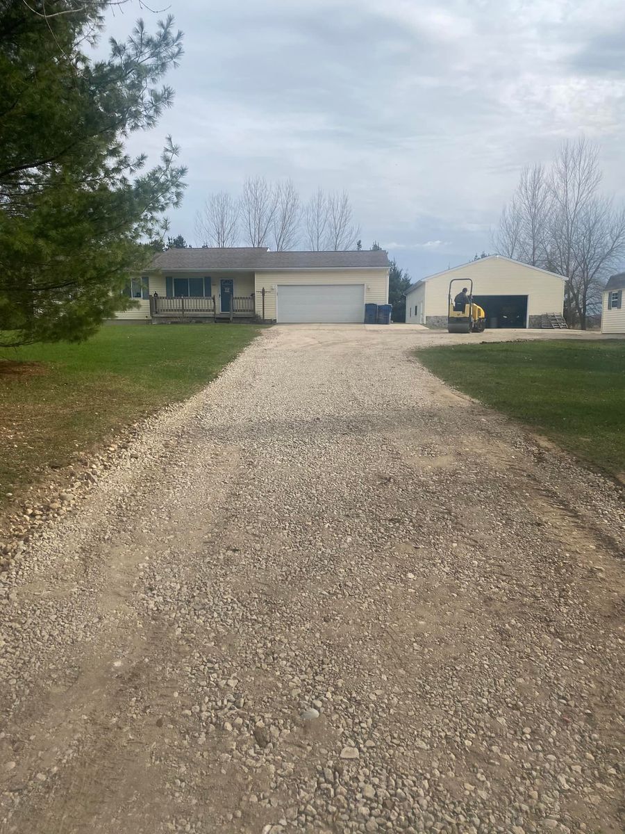 Site Preparation for Trumble Trucking and Excavating in Olivet, MI