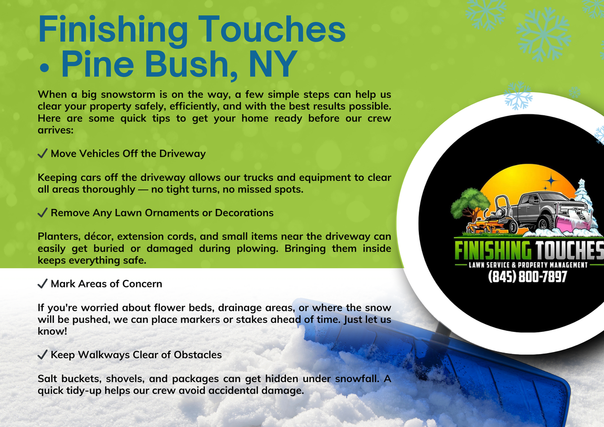 Lawn Care and Landscaping for Finishing Touches in Pine Bush, NY