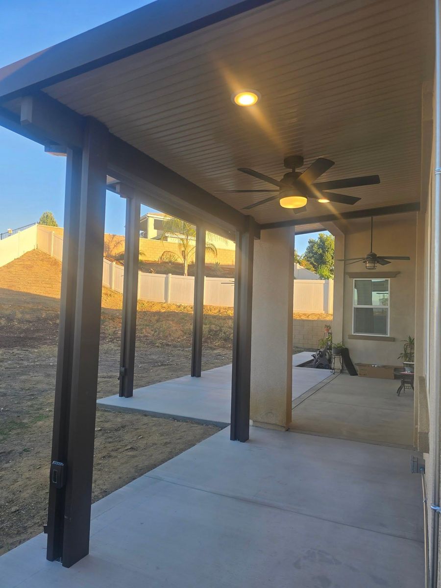 Insulated Patio Cover Installation for The Patio Cover Company  in Banning, CA