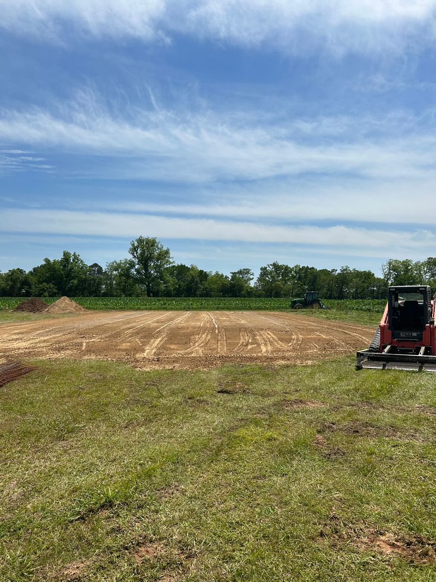 House pads & Driveway Installations for Lambert Equipment Services in Hessmer, LA