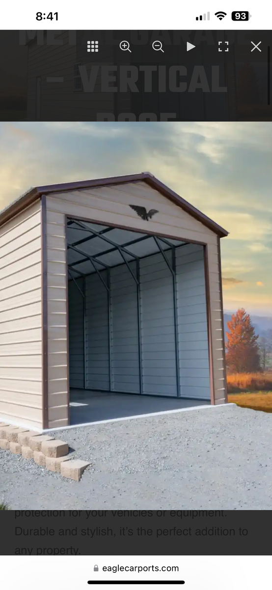 Carports and garages or even man caves for On The Way Mobile Services in Hobbs, NM