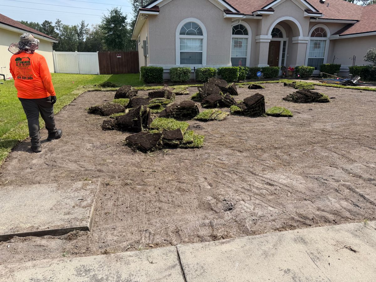 Sodding for All of the Above Landscaping in Orange Park, FL