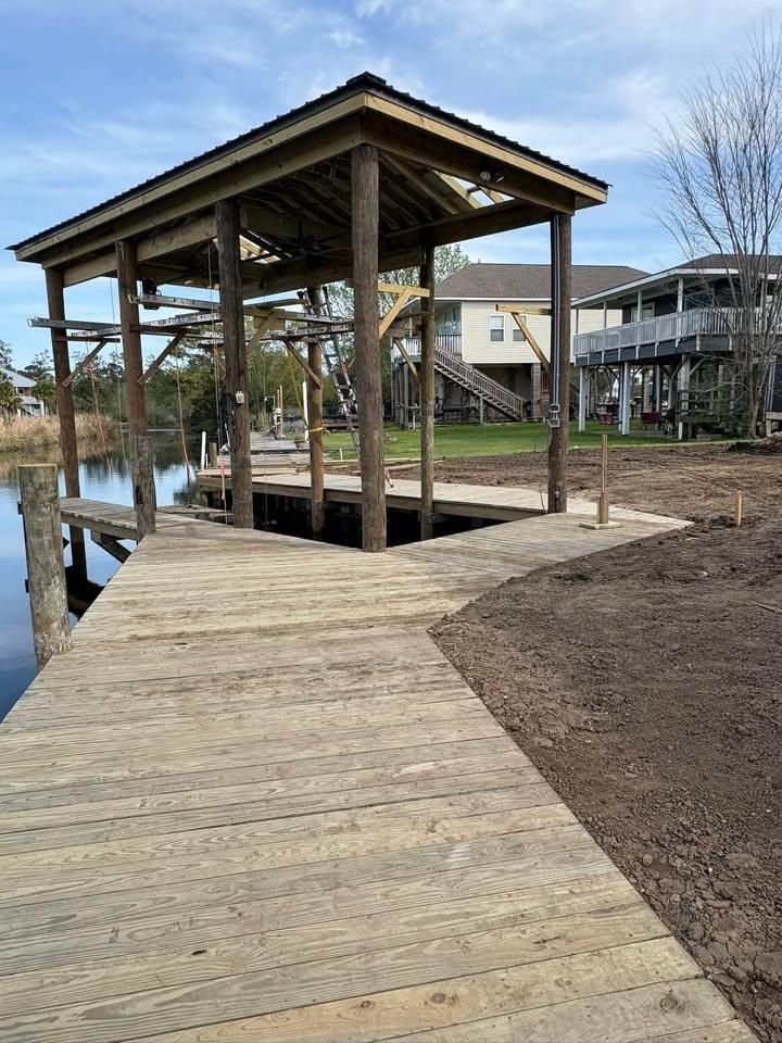 New Dock Construction for Coastal Marine Construction in Bay St. Louis, MS