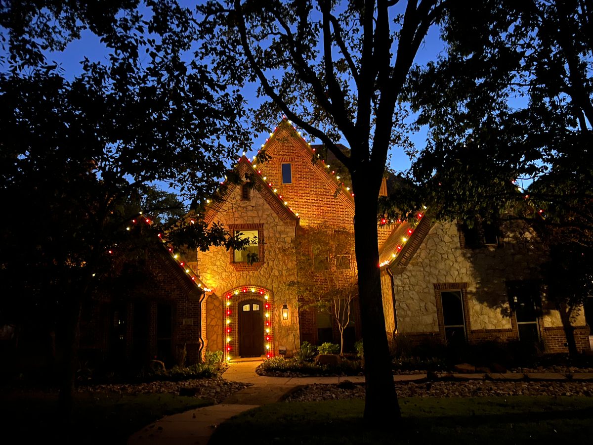 Christmas Lights for Landscape Legends in Roanoke, TX